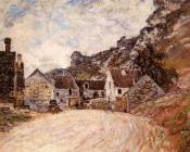 克劳德 莫奈 : The Hamlet of Chantemesie at the Foot of the Rock